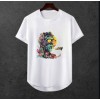Erkek Ön Baskili T-shirt Plus Model